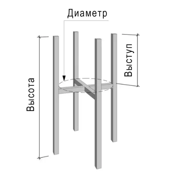 Подставка для цветов Ц1Б — изображение 5